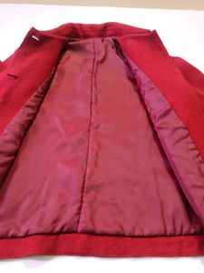 Premium Chic Red Textured Jacket Women Blazer