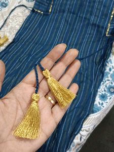 Stylish Blue Striped Kurta
