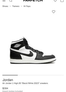Nike Black &amp; White Jordan Sneakers