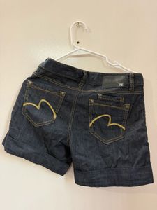 Dark Wash Denim Shorts