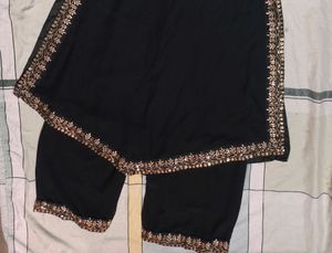 Black NairaCut Kurti Set