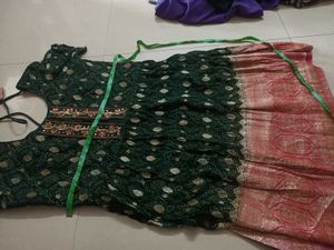 Beautiful Green Bandhani Print Lehenga Choli