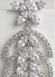 Sparkling Crystal Drop Earrings(AD)