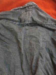Men's Charcoal Washed Denim Shirt