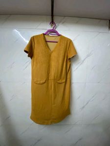 This Is Branded Mustard Dress.