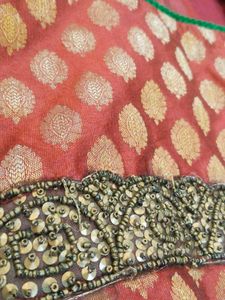 Red &amp; Gold Tunic/kurti for sharara/patiyala