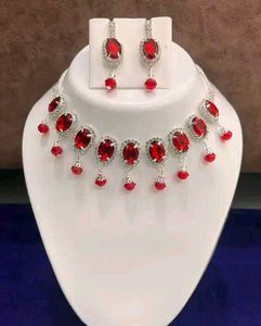 stylish red 🍒 Jewelry Set