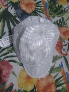 Striped Cap with Sparkle