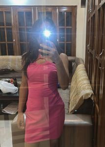 Pink Bodycon Mini Dress