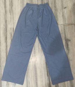 Blue Wide Leg Palazzo Pants