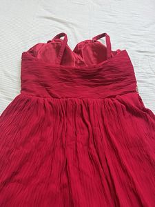 red beautiful party wear gowun