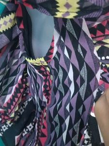 Boho Geometric Print Top
