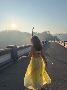 beautiful yellow maxi dress