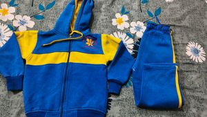 Blue & Yellow Tracksuit Set