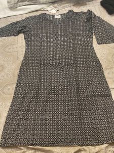 Sabhyata Black &amp; White Printed Kurta