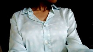Stylish Light Blue Oversized Shirt