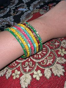 Vibrant Multi-Color Bangle Set