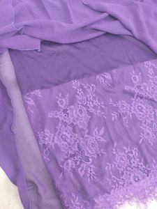 Elegant Purple Lace Gown