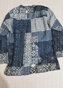 Boho Blue Print Kurta