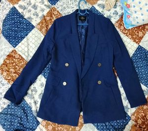 Navy Blue Double Breasted Blazer