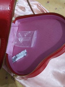 Red Heart Shaped sling bag