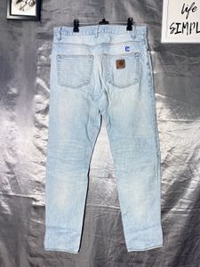 CARHARTT Light Wash Straight Leg Jeans