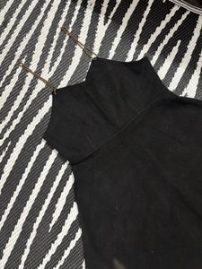 Black A-Line Midi Dress