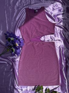 Sparkly Cutout Mini Dress