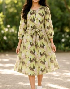 Floral Print Midi Dress 🌼 | Size L