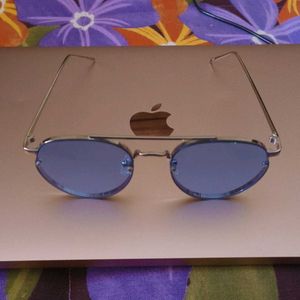 Stylish Blue Aviator Sunglasses