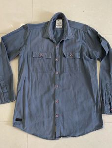 Men's Grey Casual Shirt