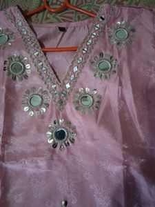 pink colour amazing salwar suit 3 pcs