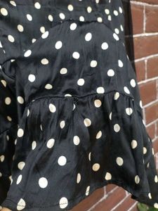 Black Polka Dot top