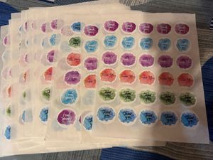 10 "Thank You" Stickers - Pack