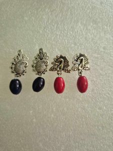 Boho Peacock &amp; Swan Earrings