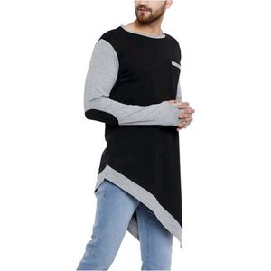 Men's Classic Black T-Shirt with Grey Trim