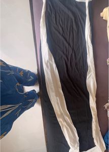 tube bow black maxi dress