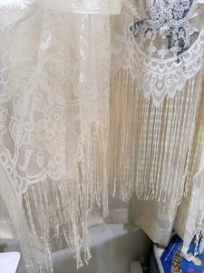 White Long Net Shrug