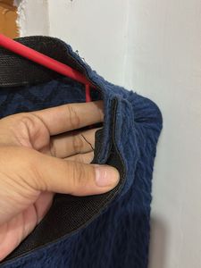 Stylish Blue Textured skirt