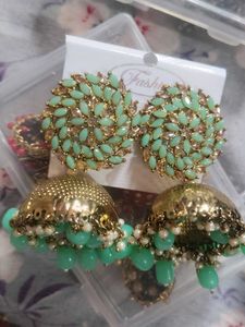 Elegant Stud &amp; Jhumka Earrings