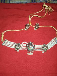 Exquisite Pearl Necklace &amp; Earring Set