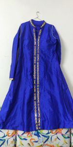 🔥SALE🔥Elegant Royal Blue Embellished Maxi Dress