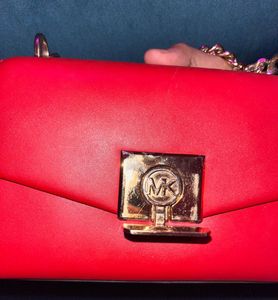 Michael Kors Red Chain Bag with E Bill
