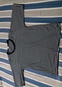 Classic Black &amp; White Striped T-Shirt