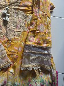 Pakistani yellow kurta set