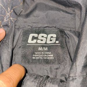 Men's Black Hooded Jacket