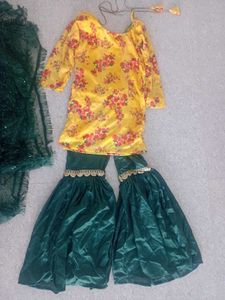 sharara suit dress