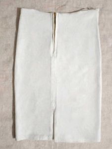 Classic White Pencil Skirt