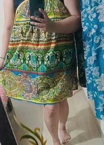 Boho Print Sleeveless Dress