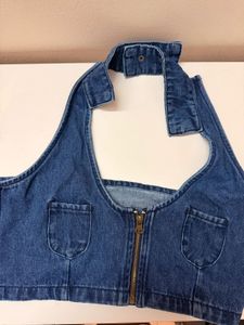 COMBO Newme One shoulder &amp; Freakins denim halter